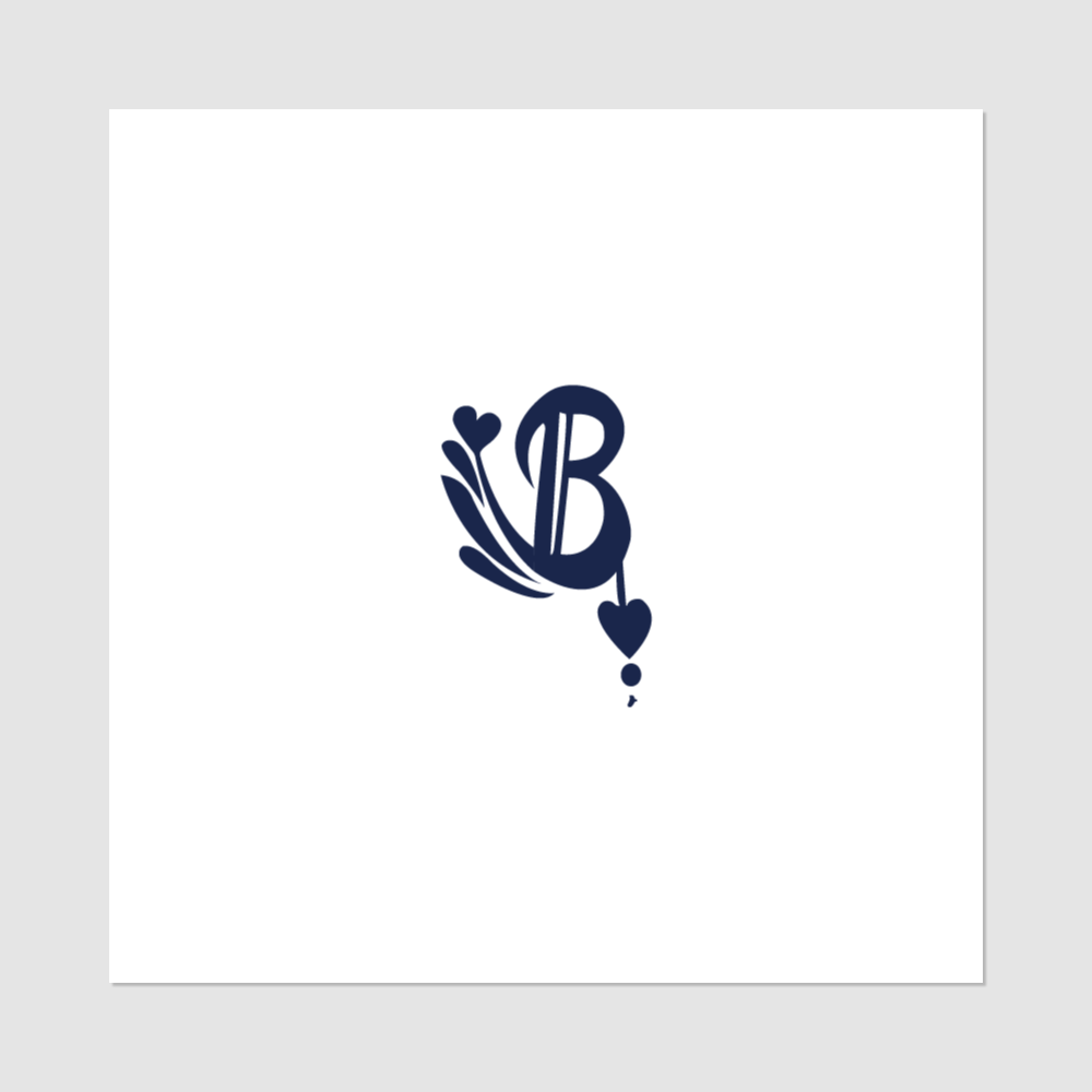 Temporary Tattoo Letter B